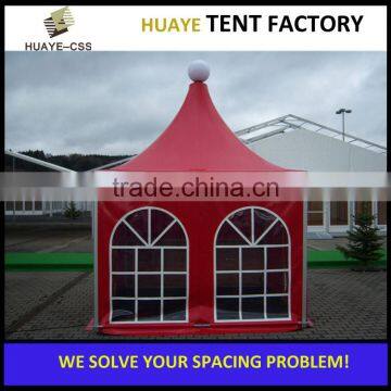 Clear span width gazebo for garden