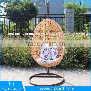 Commercial Cheap Patio Outdoor Rattan Hanging Egg Chair For Sale