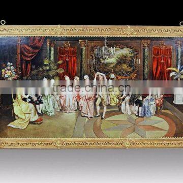 The Family Picnic Framed Wall Mounting Oil Painting, Home Decorated Painting Mural photo-6