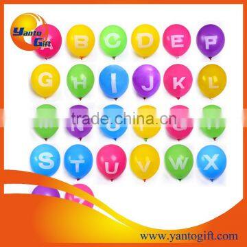 A to Z letter Latex Balloons