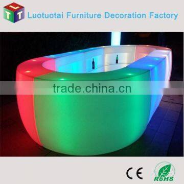 High quality plastic remote control LED straight Bar Counter