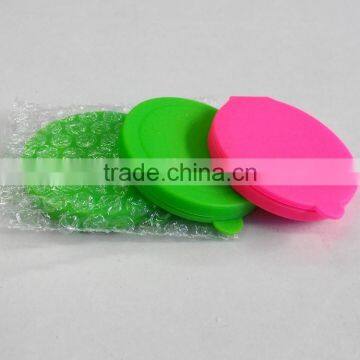 Facotory Custom Double Face Foldable Round Silicone Cosmetic Mirror photo-5