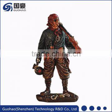 Polyresin Art Craft Caribbean Pirates Figurine for Sale