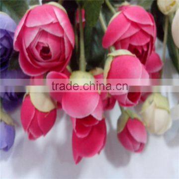 SJ20170010 Artificial Real Touch Silk Flower Rose Bud photo-2