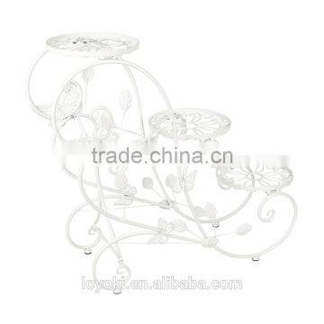 Classic Plant Stand Shelf Holds Garden 3 Tier Iron Flower Pot Stand photo-6