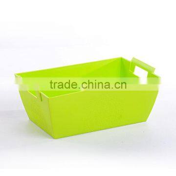 New PP Plastic Rectangular Storage Basket With Handle photo-3
