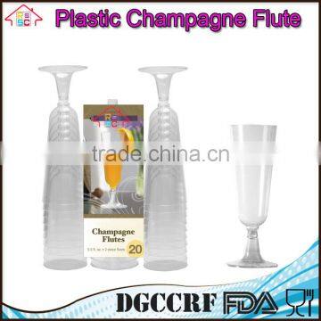 NBRSC Promotional Disposable Party Plastic Champagne Goblet Flute Wine Glasses photo-2