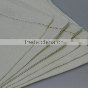 100% Cotton Plain Hemstitched Table Napkins, Set of 6 photo-5