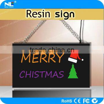 flashing / illumination LED flashing Open resin sign for store / shop / bar