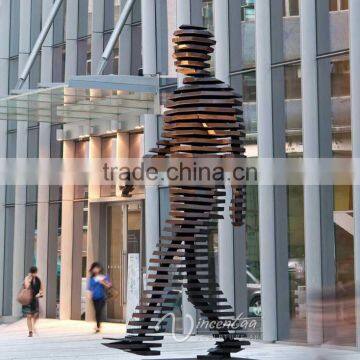 Art Deco Walking East Statue City Decoration Large Famous Morden Art Sculpture photo-2