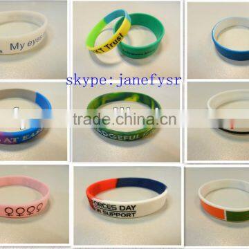 All Kinds of Customized Silicone bracelet or Wristband