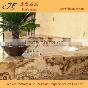 2017 Top Grade Capuccino Onyx Slabs Stone Low Price photo-4