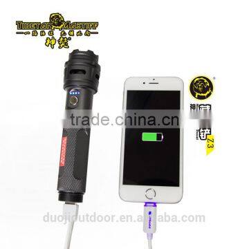 Advanced Outdoor Camping Tool With Shovel Hoe Knife Hammer Flashlight Fire Starter photo-5