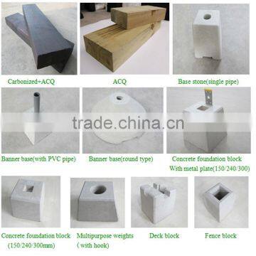 Construction building concrete deck block