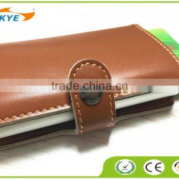 Multi Function Genuine leather/PU Leather & Aluminum Credit Card Holder Slim Metal RFID Protector Wallet