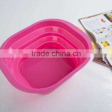 Silicone Folding Pots Vegetables Wash Basin Car Portable Fishing Water Bucket