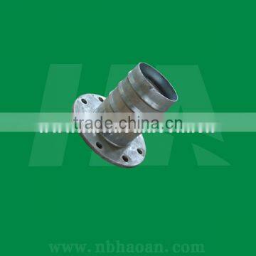 Galvanized Steel Hose Tail With Flange