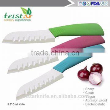 2015 Ultra sharp Top quality assured 5.5 "bread Ceramic chef knivesSantoku knife