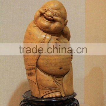 bamboo crafts laughing buddha