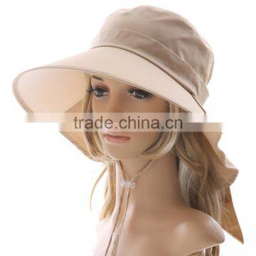 Women wide brim sun hat / UV protection bucket hat