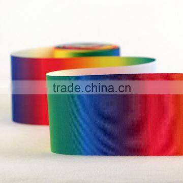Custom printing 75mm grosgrain ribbon