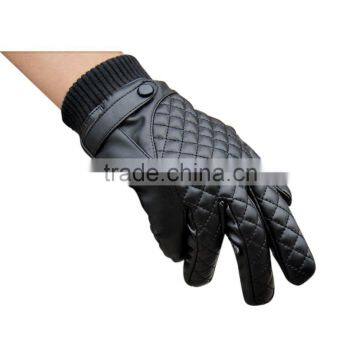 Black Leather Gloves