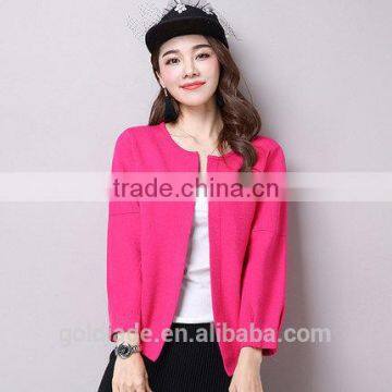Wholesale New Fashion Knitted Cardigan Tops Candy Color Ladies Cardigan Sweater Women Cardigan photo-6