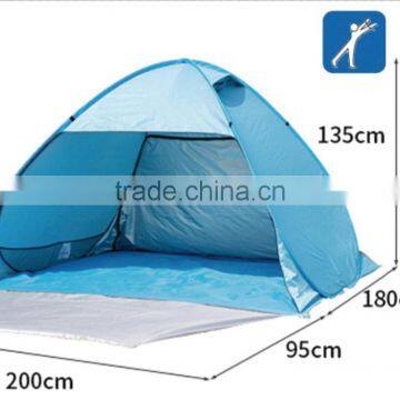 2 Person Wholesale Fiberglass Pole 190T Pop up Sun Shelter Shade Beach Tent photo-6