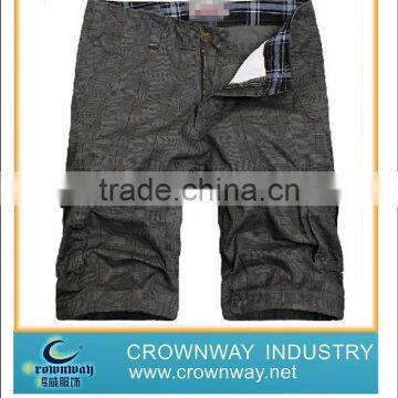 Mens woven mini check short