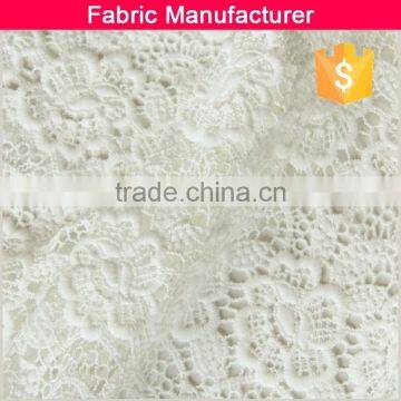 FLORAL WHITE HIGH END LACE DYEING EMBROIDERY LACE FABRICS