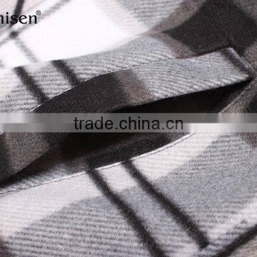 China Oem Factory Men Plaids Fleece Jacket photo-5