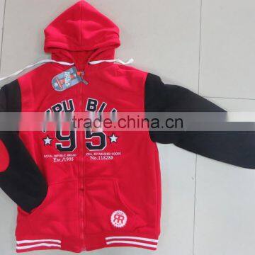 stock wholesale fleece jacket sherpa lined hooded fleece jacket /coat