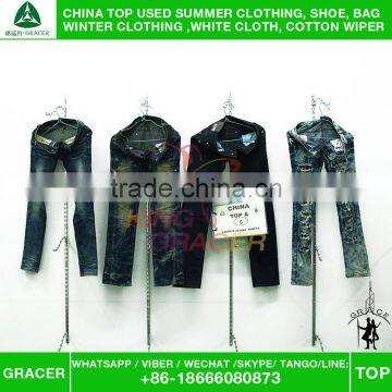 Second Hand High Quality Ladies Jeans Pants Used Clothing Singapore Style photo-5