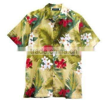 MENS PRINTED HAWAIIAN SHIRT 1608