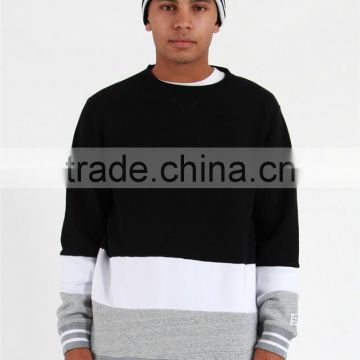 Men cheap pullover three color fleece mens turtleneck sweatshirts