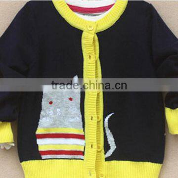 Trendy Unisex Children Anitmal Cartoon Pattern Knitted Cardigan photo-5