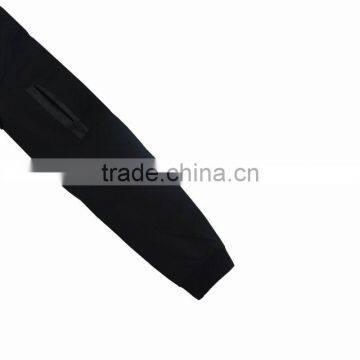 Retro Picture Design Young Men All Black Bomber Jackets photo-6