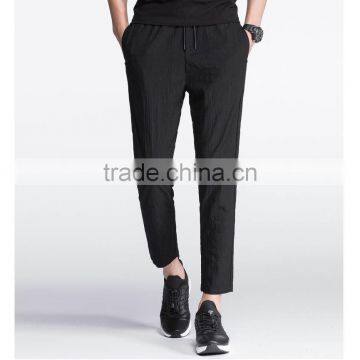 New Summer Pants Men Clothing Solid Black Slim Trousers Male Top Quality Stretch Soft Casual Pants photo-2