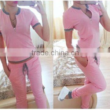 2016 Hot Sale Spring Style Sweat Shirt Print Tracksuit Women Long Pants Pullover Tops Womens Set Women Sport Suits photo-5