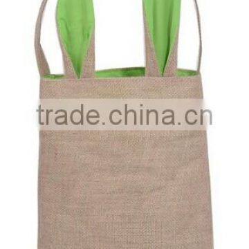 Wholesale Monogrammed Easter Bucket Easter Basket Easter Burlap Bunny Basket Picnic Basket 2016 Spring Easter Bag photo-5