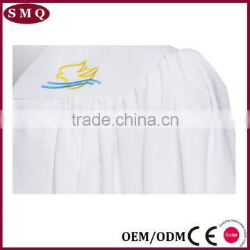 White Church Prayer Choir Robes With Logo Embroidery on York photo-2