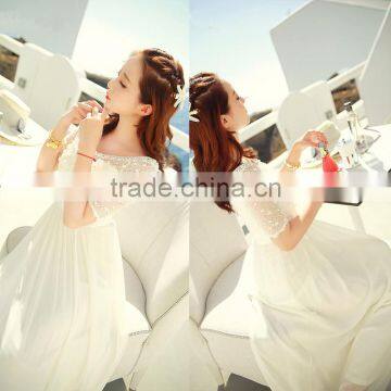 Hot Sale White Dress One-piece Dress Comfortable Loose Dress photo-2