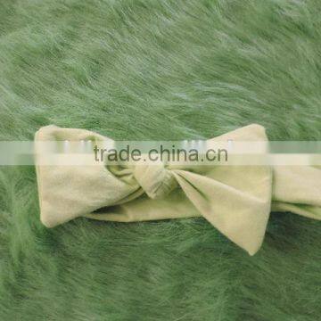 2016 Wholesale Craft Kids Girl Lace Flower Headband Baby Girl Top Knot Turban Hedband Children Pink Stripe Hairband photo-4