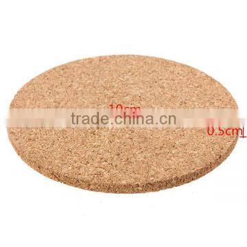 6pcs/lot Round Shape Plain Cork Coasters Drink Wine Mats Cork Mats Drink Wine Mat 10cm*0.5cm Ideas for Wedding and Party Gift photo-4