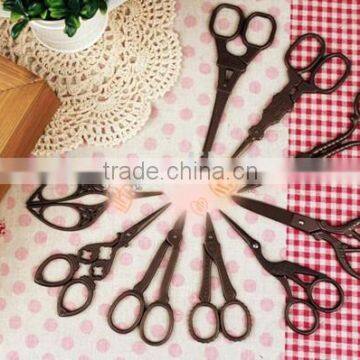 Antique Zakka Bronze Scissor Vintage Eiffel Design Scissor Lace Scissor photo-5