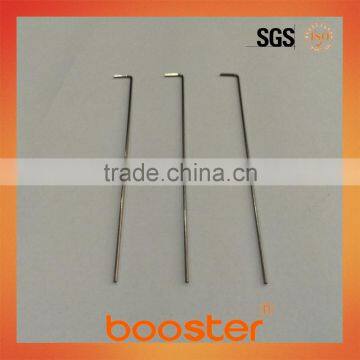 Needle for plastic staple attacher