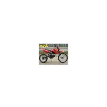 250CC dirt bike, mini motor , motocross, bright red,motorcycle