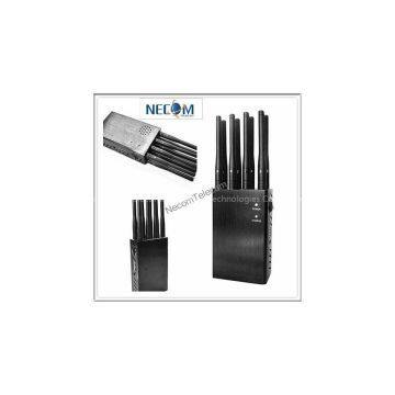 Portable 8 band jammers,eight antennas jammers,multifunction jammers