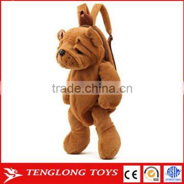 Hot sell custom cute dog animal kids backpack for daily use