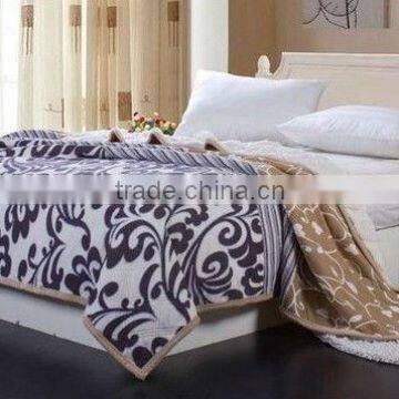 2015 hot design queen sherpa blanket